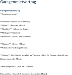 garagenmietvertrag-vorlage-fuer-klarheit-und-sicherheit