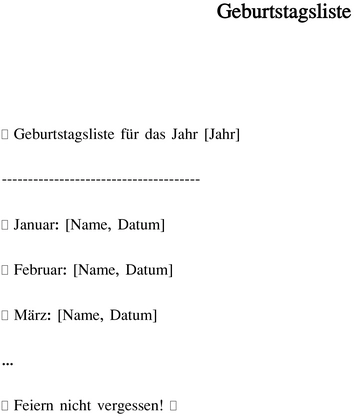 geburtstagsliste-fuer-das-jahr-acht-woerter