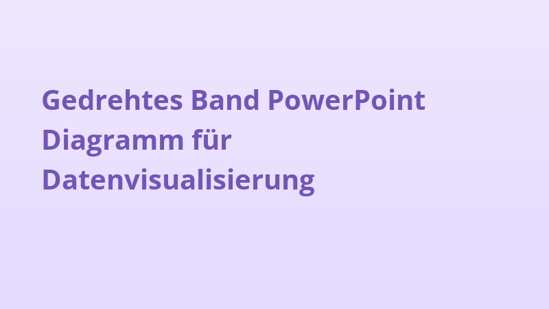 Gedrehtes Band PowerPoint Diagramm für Datenvisualisierung
