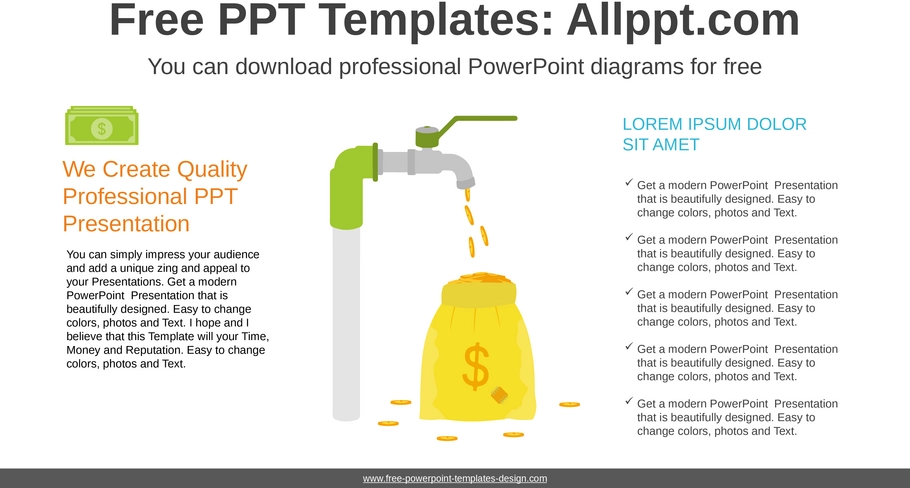 geldflussdiagramm-powerpoint-vorlage