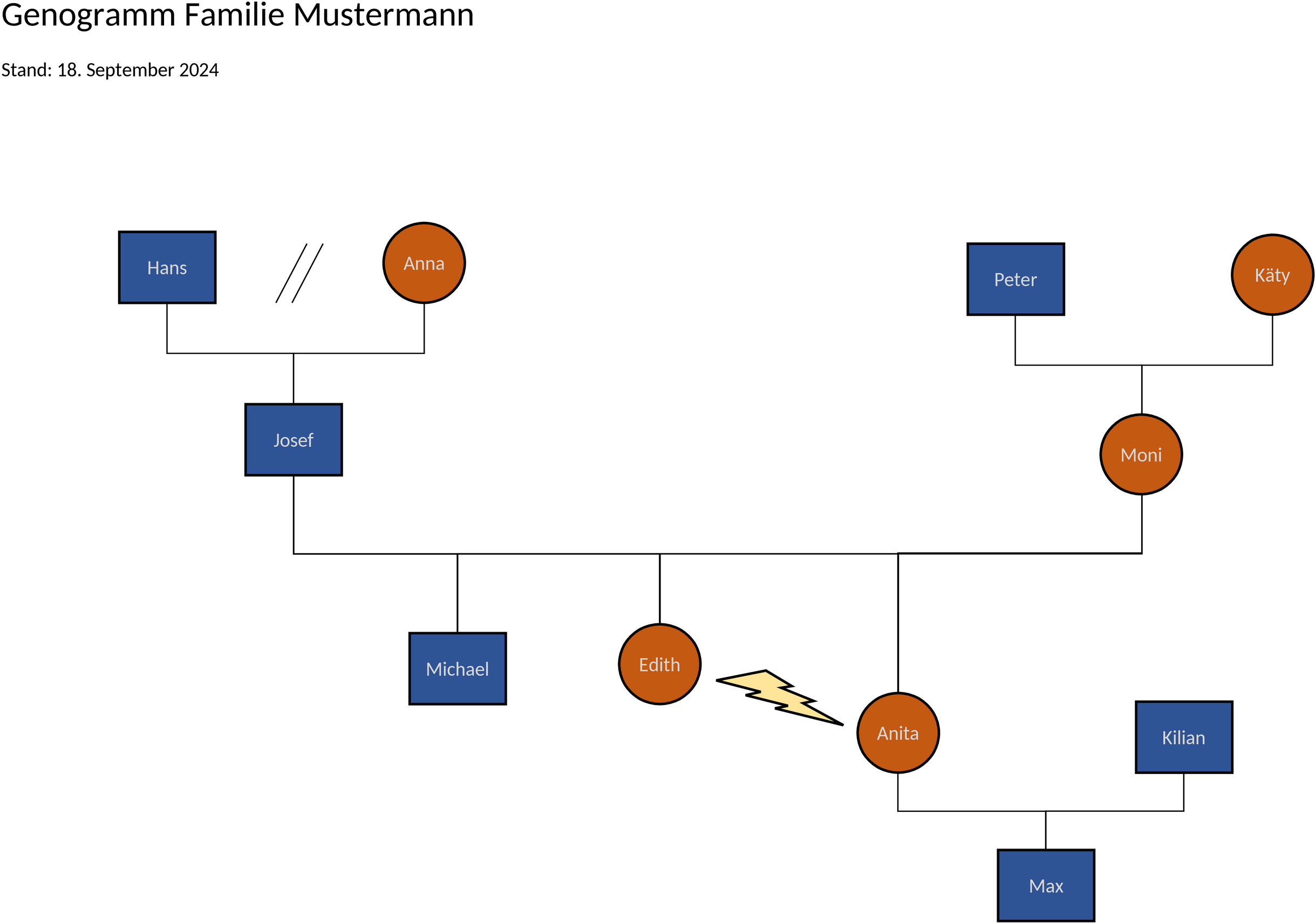 Genogramm Word Vorlage