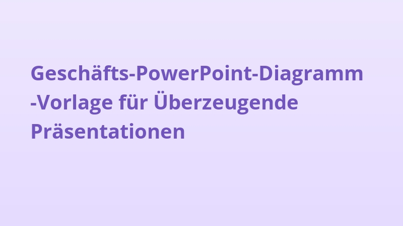 Geschäfts-PowerPoint-Diagramm-Vorlage für Überzeugende Präsentationen
