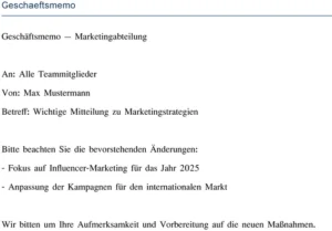 geschaeftsmemo-marketingabteilung-anpassung-influencer-marketing