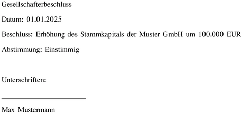 gesellschafterbeschluss-als-dokument-fuer-kapitalerhoehungen