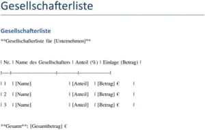 gesellschafterliste-fuer-unternehmen-zur-erfassung-von-anteilen-und-einlagen