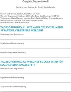 gespraechsprotokoll-vorlage-social-media-strategie
