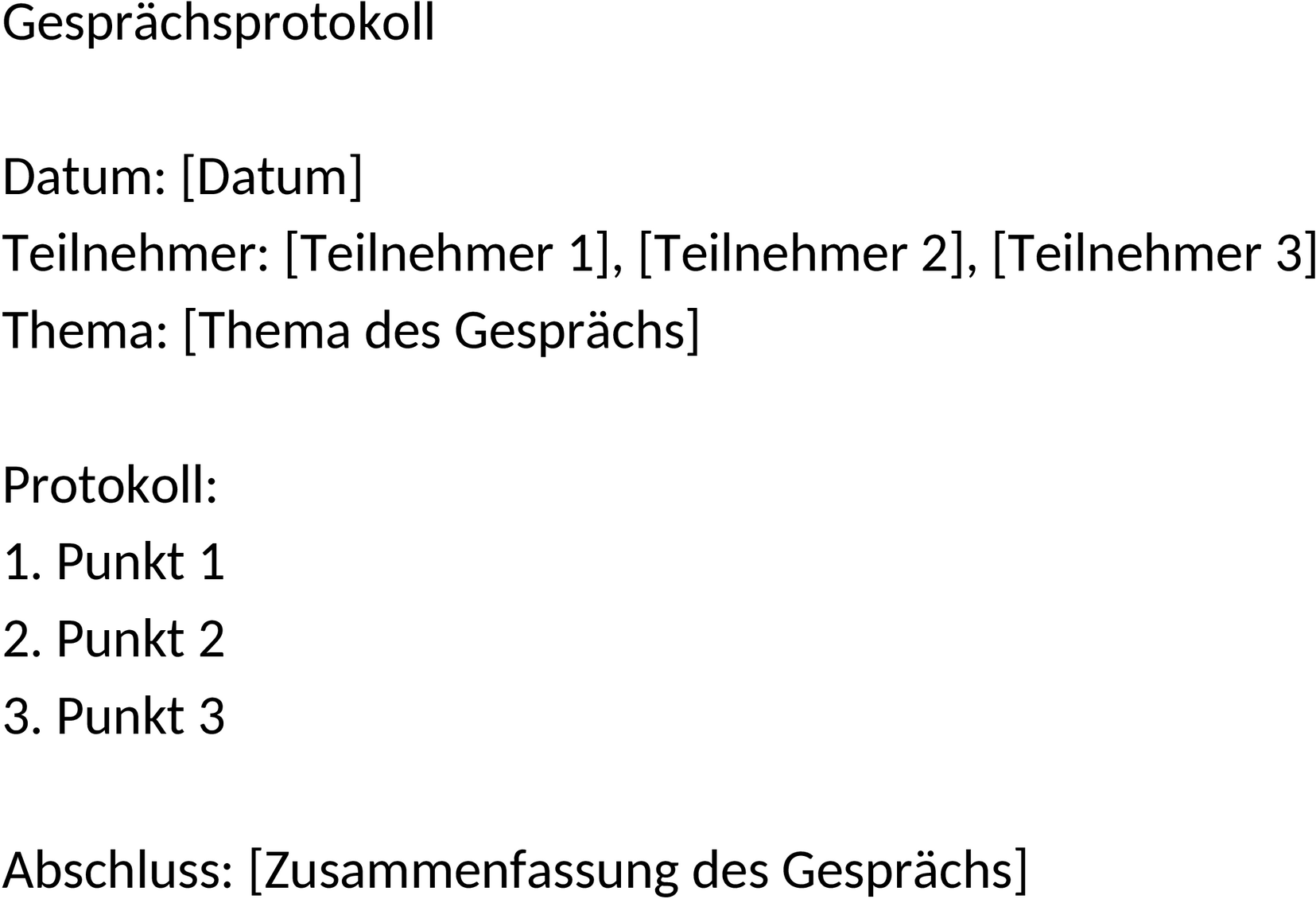 Word-Template Gespraechsprotokoll