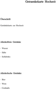 getraenkekarte-zur-hochzeit