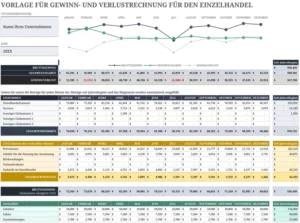 gewinn-und-verlustrechnung-einzelhandel-vorlage