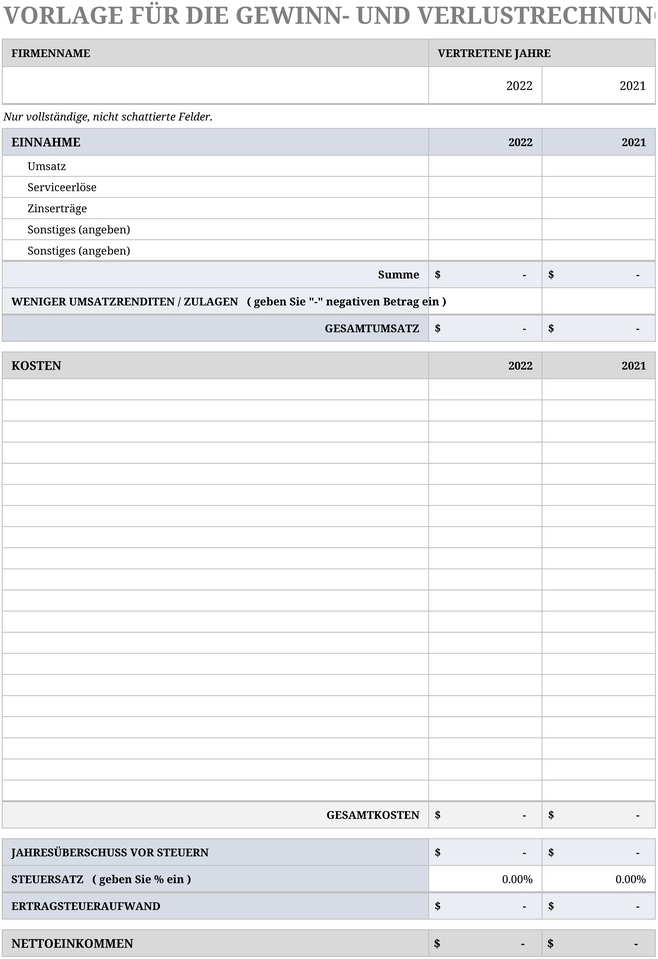 gewinn-und-verlustrechnung-vorlage-excel