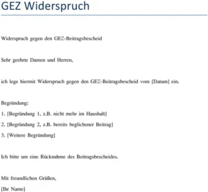 gez-widerspruch-vorlage-gegen-beitragsbescheid