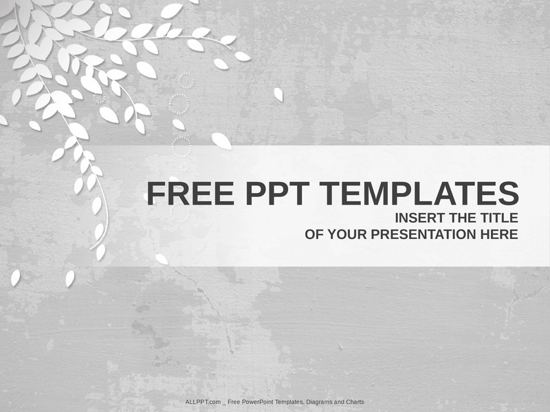 gray-leaf-powerpoint-vorlage-fuer-kreative-praesentationen