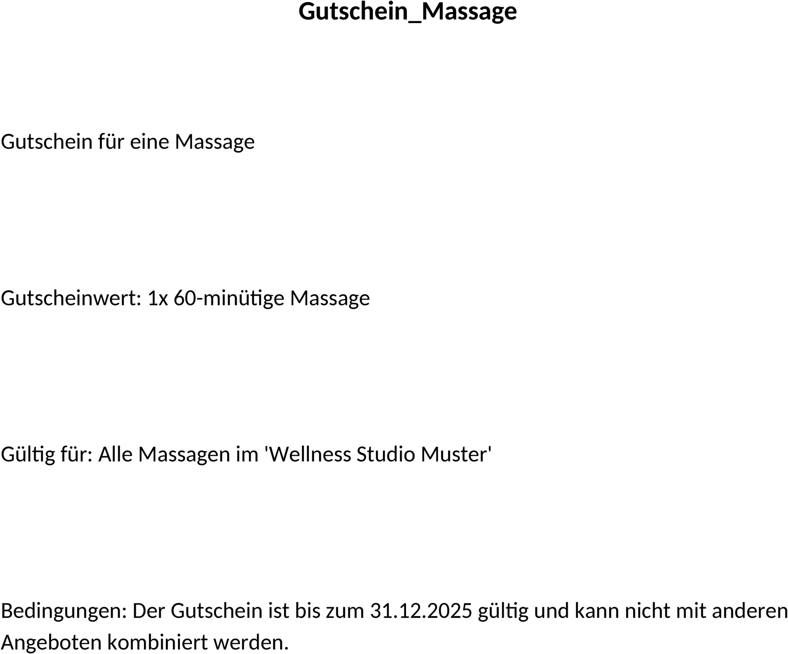 Gutschein für Massage – Ein Wohlfühlerlebnis verschenken
