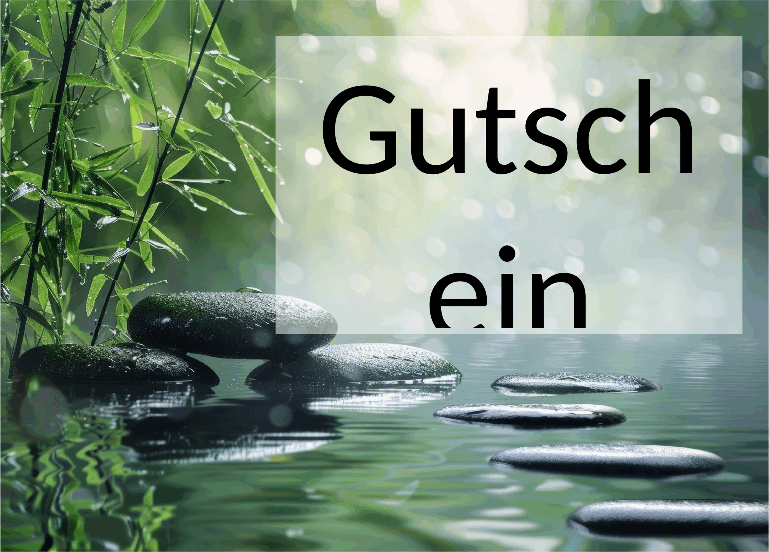 Gutschein-Vorlage Wellness im Word-Format