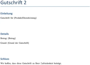 gutschrift-vorlage-fuer-finanztransaktionen