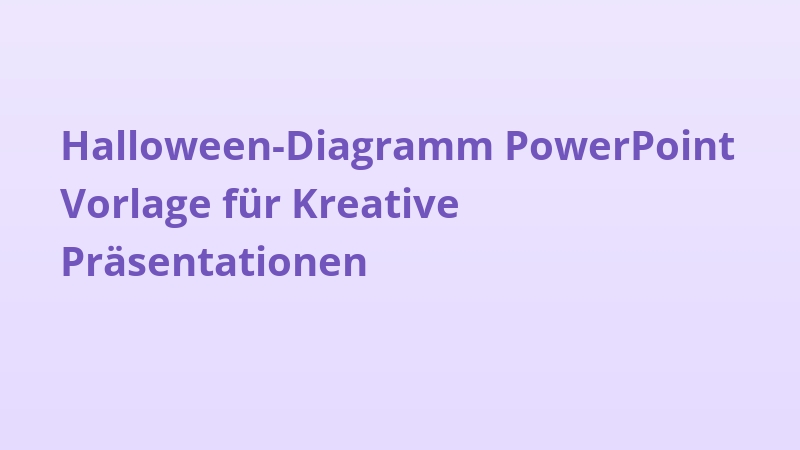 Halloween-Diagramm PowerPoint Vorlage für Kreative Präsentationen