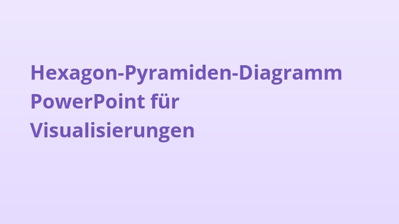 Hexagon-Pyramiden-Diagramm PowerPoint für Visualisierungen
