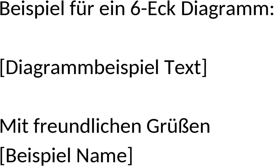 Hexagonale Word-Vorlage für kreative Dokumentationen