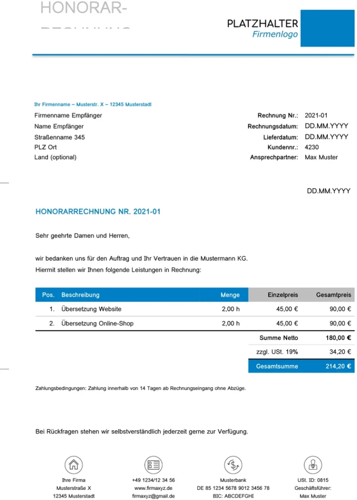 honorarabrechnung-muster-vorlage-fuer-dienstleistungen