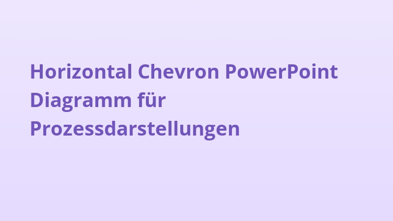Horizontal Chevron PowerPoint Diagramm für Prozessdarstellungen