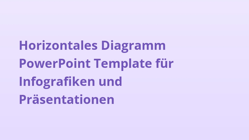 Horizontales Diagramm PowerPoint Template für Infografiken und Präsentationen