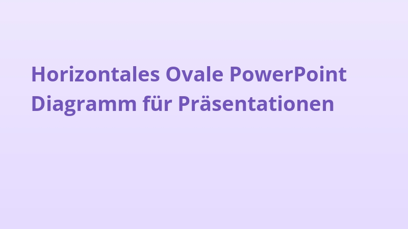 Horizontales Ovale PowerPoint Diagramm für Präsentationen