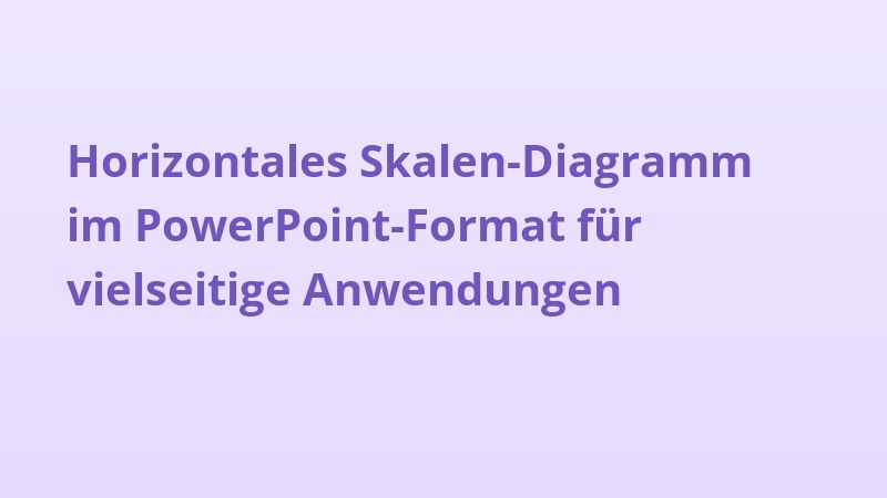Horizontales Skalen-Diagramm im PowerPoint-Format für vielseitige Anwendungen