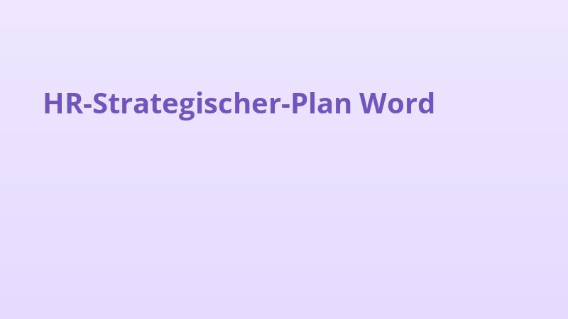 HR-Strategischer-Plan Word