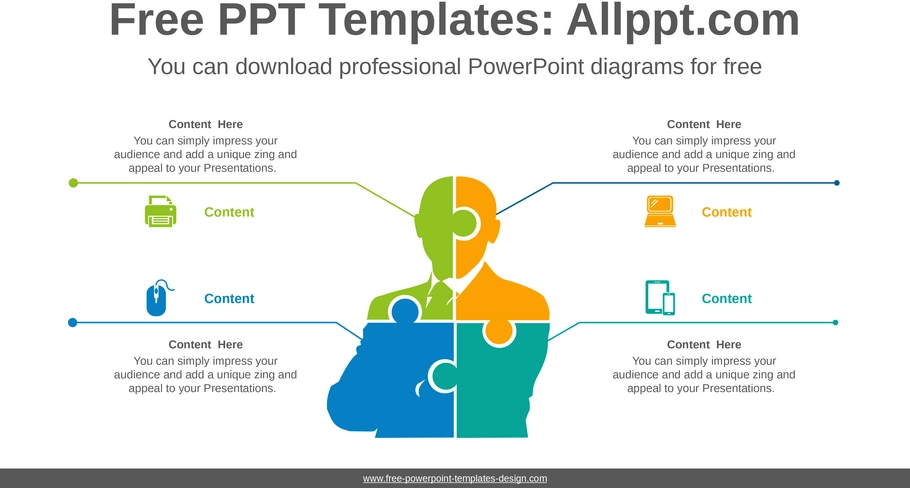 human-puzzle-diagramm-powerpoint-vorlage