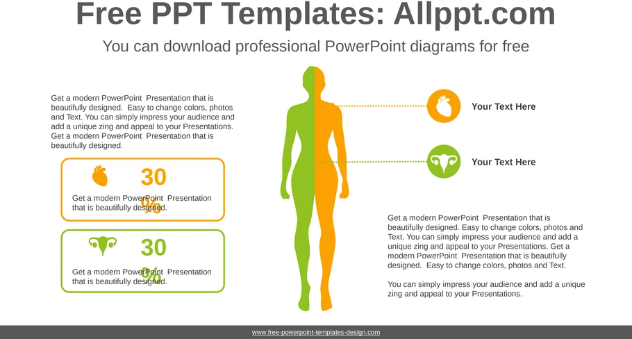 human-silhouette-comparison-ppt-diagramm