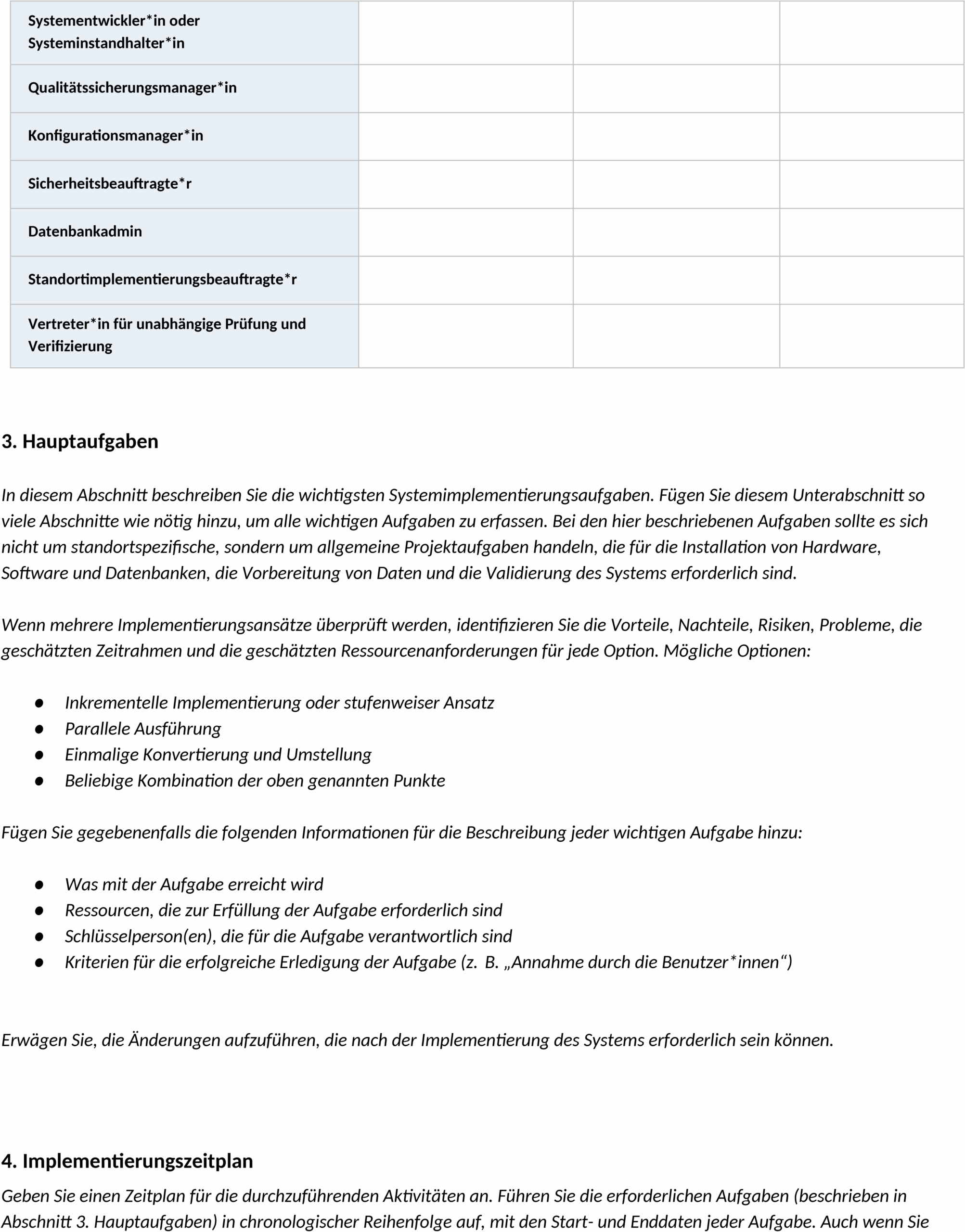 IC Implementation Project Plan Word