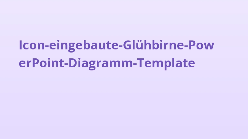 Icon-eingebaute-Glühbirne-PowerPoint-Diagramm-Template