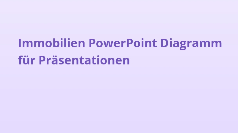 Immobilien PowerPoint Diagramm für Präsentationen