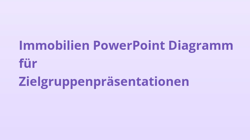 Immobilien PowerPoint Diagramm für Zielgruppenpräsentationen