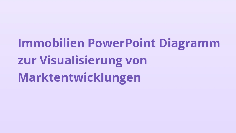 Immobilien PowerPoint Diagramm zur Visualisierung von Marktentwicklungen
