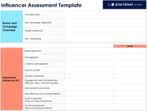 influencer-assessment-vorlage