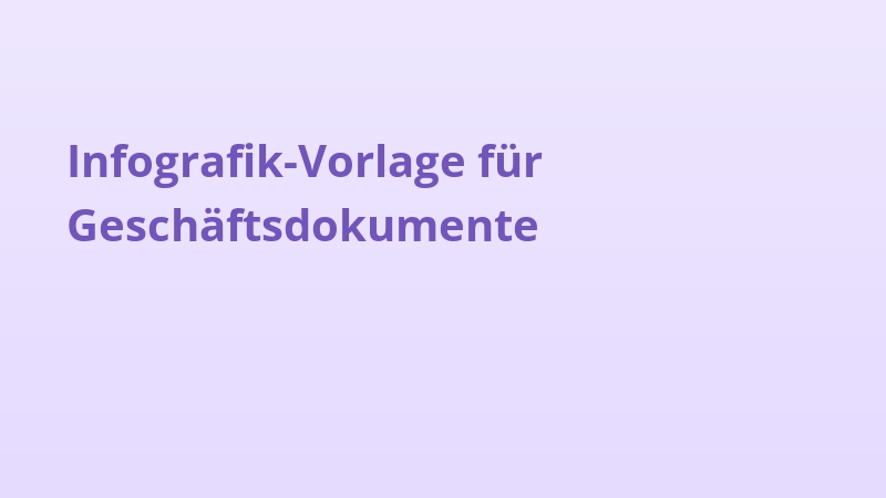 Infografik-Vorlage für Geschäftsdokumente