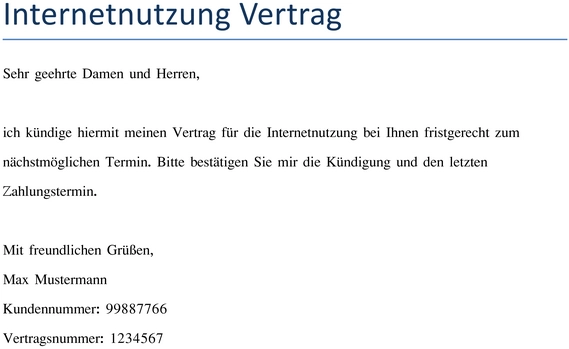 internetnutzung-vertrag-kuendigung-vorlage