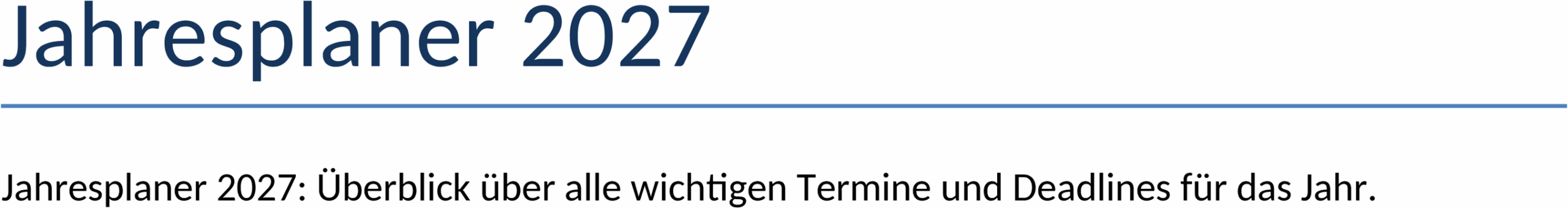 Jahresplaner 2027 als Word-Dokument
