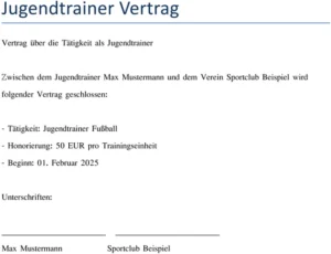 jugendtrainer-vertrag-vereinbarung-sportverein