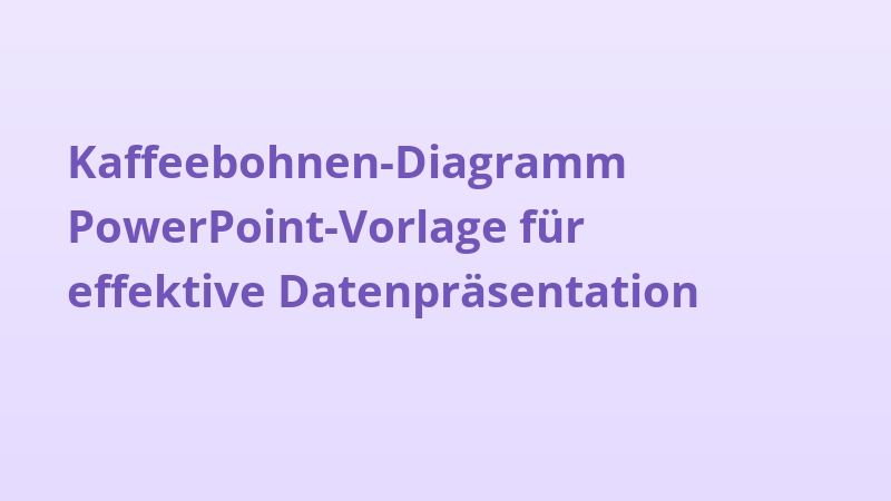 Kaffeebohnen-Diagramm PowerPoint-Vorlage für effektive Datenpräsentation