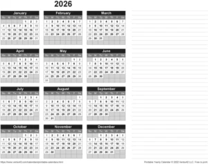 kalender-notizen-organisation-2026