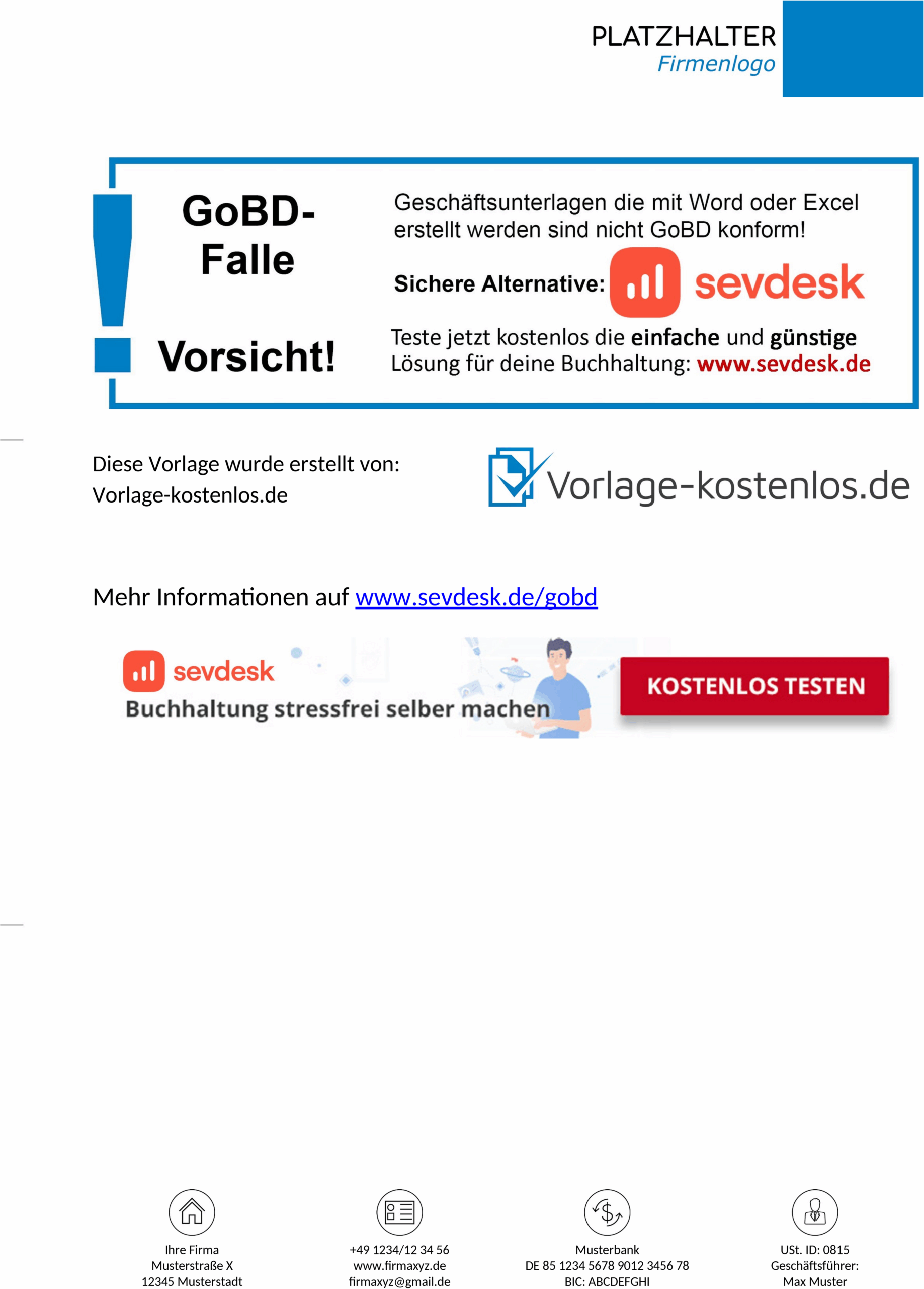 KFZ-Rechnung Muster in Word-Format
