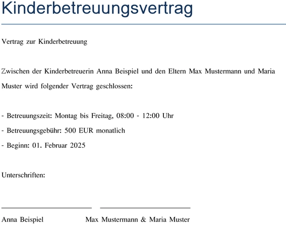 kinderbetreuung-vertrag-vorlage