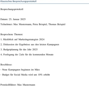 klassisches-besprechungsprotokoll
