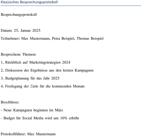 klassisches-besprechungsprotokoll