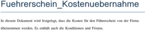 kostenuebernahme-fuehrerschein-durch-firma