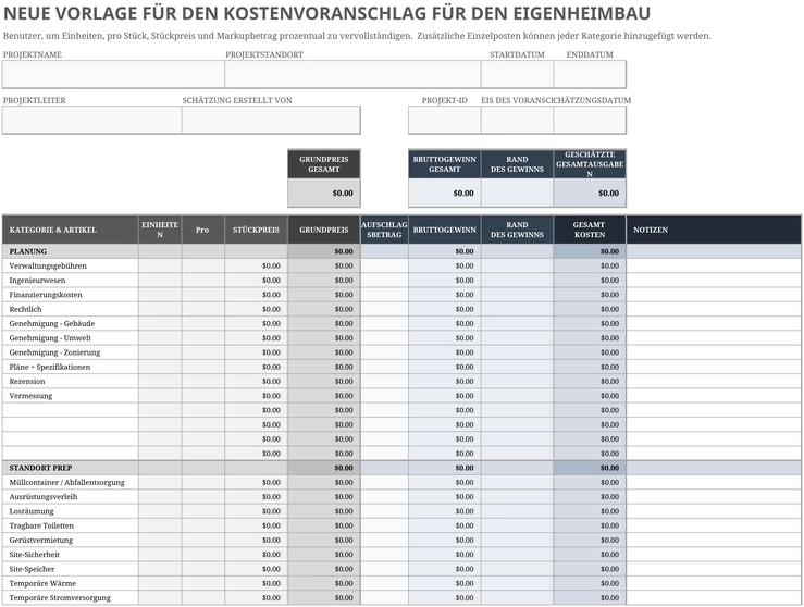 kostenvoranschlag-eigenbau-vorlage