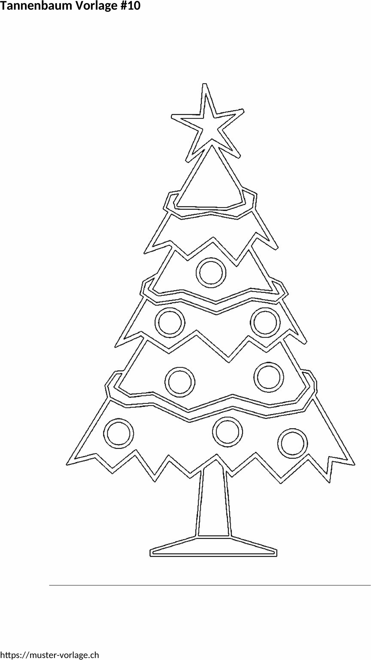 Kreative Tannenbaum Word-Vorlage