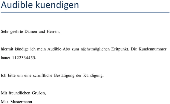 kuendigung-audible-abonnement-vorlage